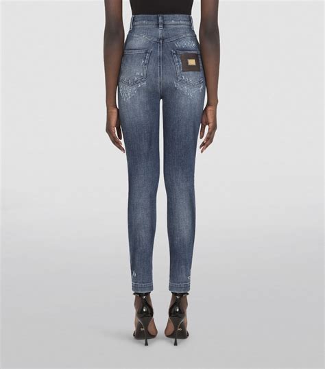 jeans femme dolce gabbana|Dolce & Gabbana distressed jeans.